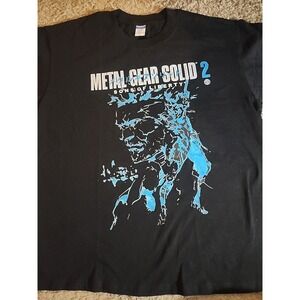 Metal Gear Solid 2 Sons Of Liberty  T-Shirt, Graphic Tee Large New